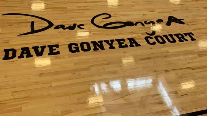 CMCC honors Coach Dave Gonyea with naming of basketball court