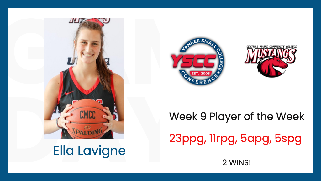 Ella Lavigne from CMCC named Week 9 YSCC Player of the Week