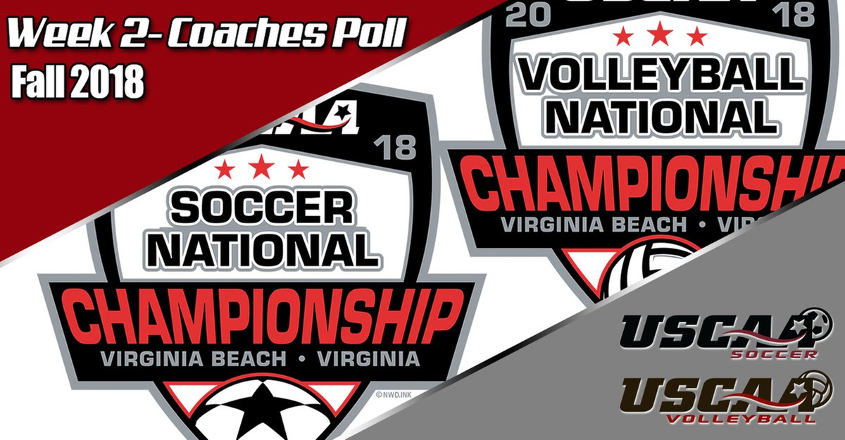 USCAA Week 2 Coaches Poll released