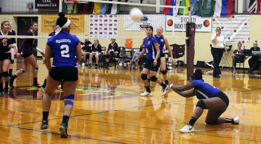 CSJ Lady Saints volleyball fall to Paul Smith's College