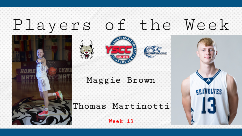 Martinotti and Brown named Week 13 YSCC Players of the Week